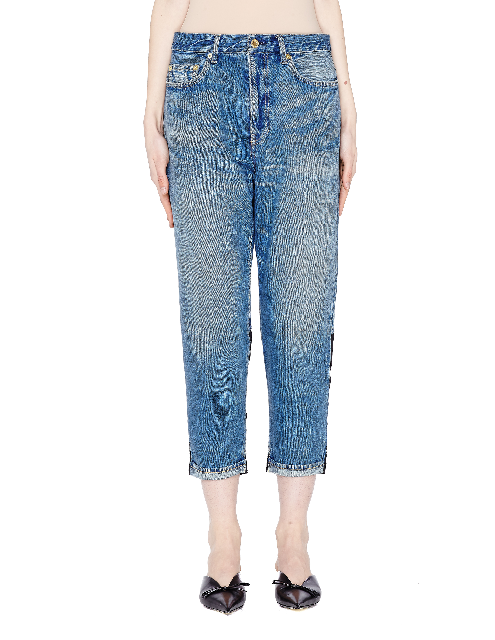 Укороченные джинсы с контрастными вставками - Undercover UCU1508-1