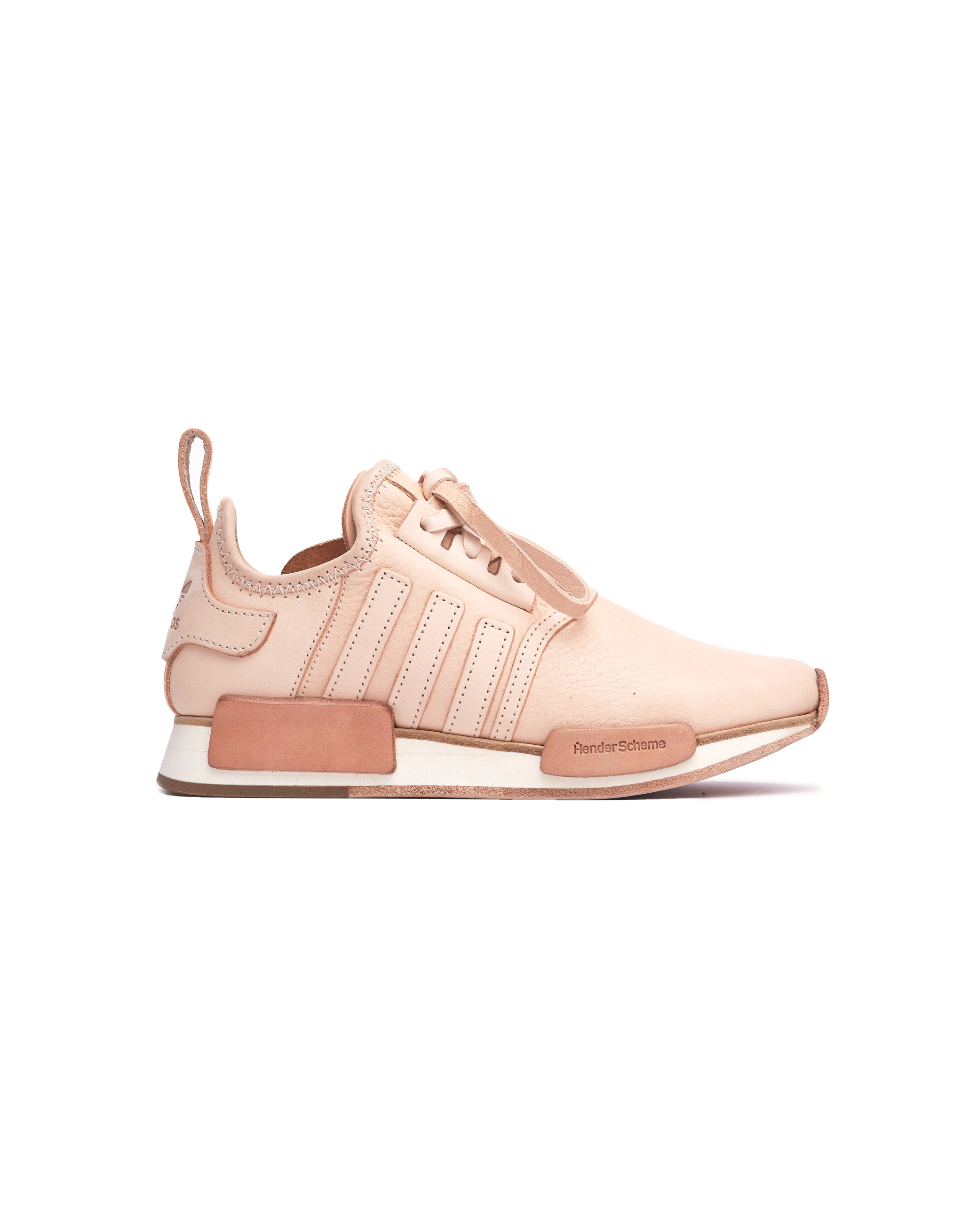 Бежевые кожаные кроссовки Adidas NMD_R1 - Hender Scheme NMD_R1/natural