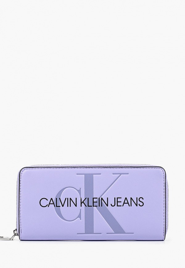 Кошелек Calvin Klein Jeans цвет фиолетовый 