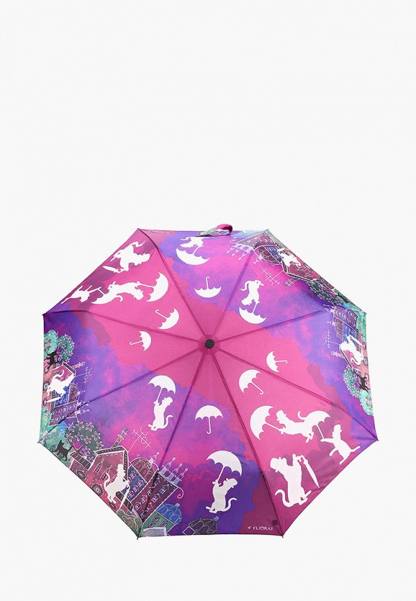 Зонт складной Flioraj цвет фиолетовый 