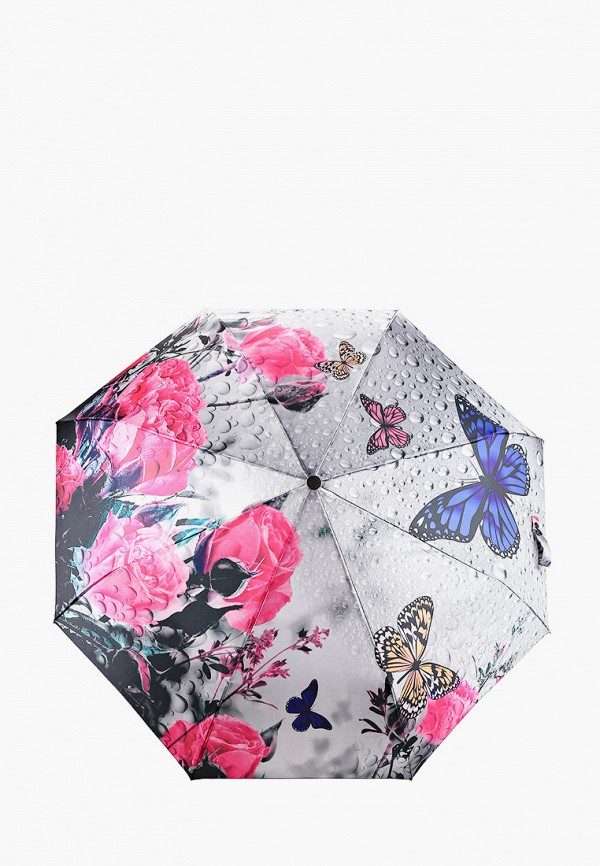 Зонт складной Flioraj цвет серый 