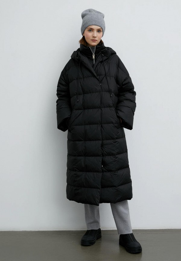 cos hooded long puffer coat