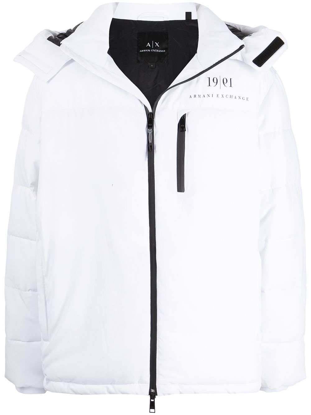 armani exchange white jacket