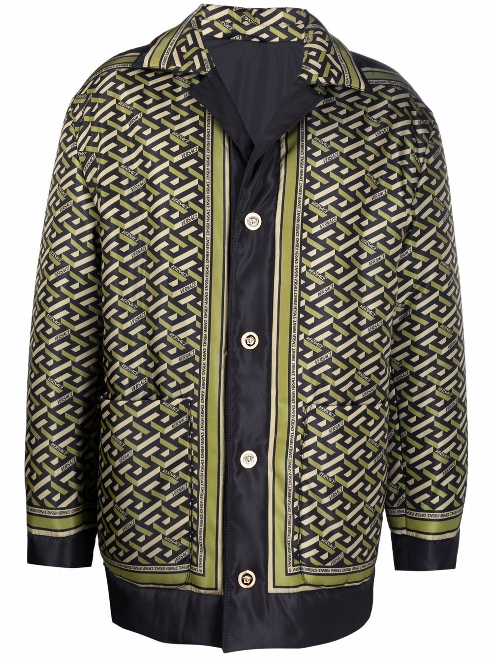 Versace пуховик с принтом Medusa Smile  10022251A01702