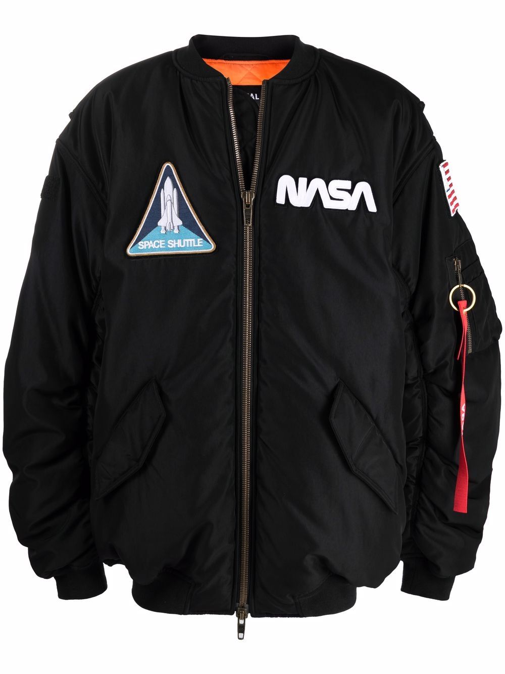 Balenciaga бомбер с нашивками NASA  663083TYD31