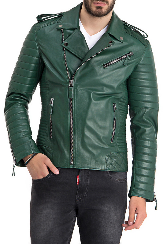 Зеленая мужская куртка