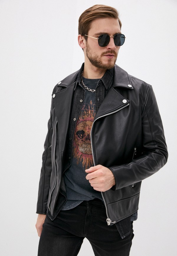 Куртка кожаная Blouson chiodo foto