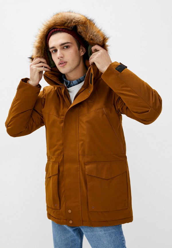 Куртка утепленная Lacoste цвет коричневый 