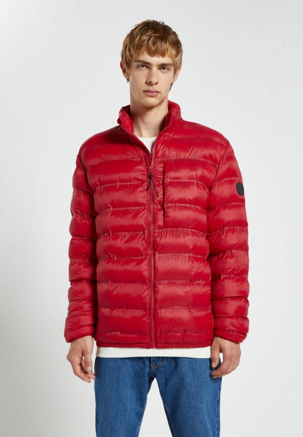 Куртка утепленная Pull&Bear цвет красный 