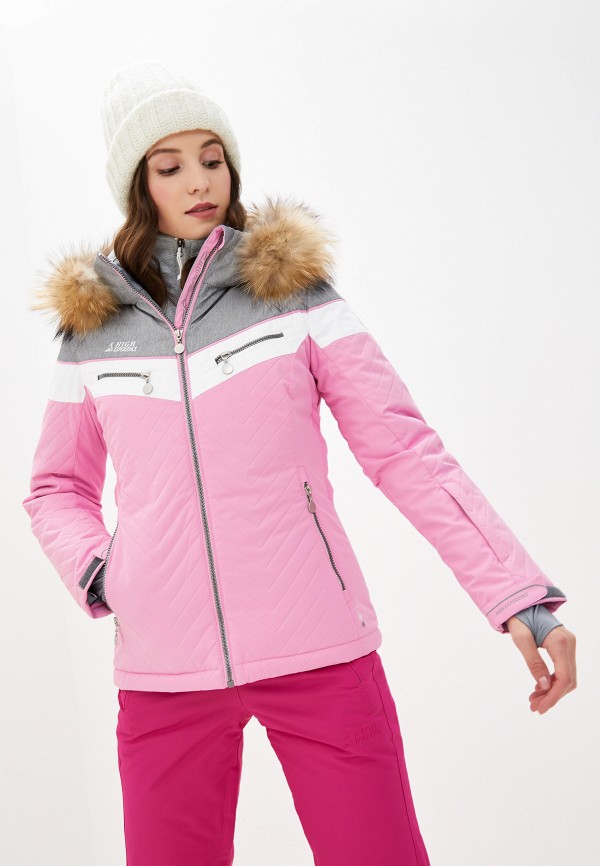 Куртка горнолыжная High Experience цвет розовый 