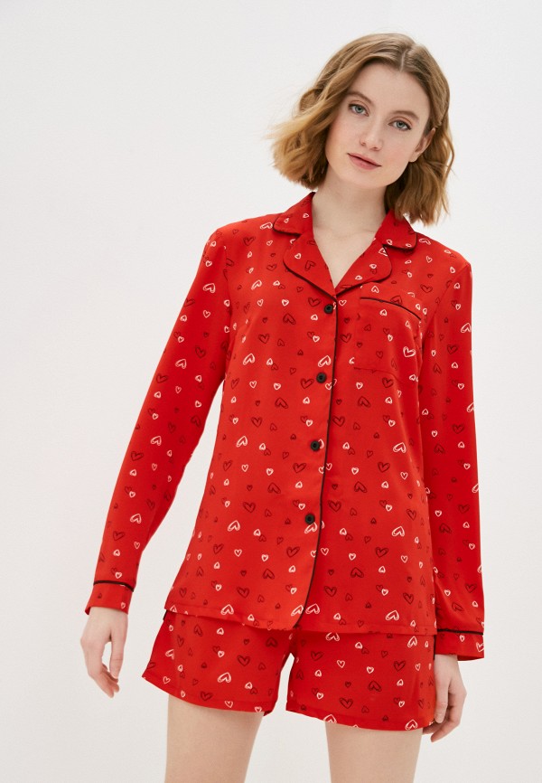 Пижама Minaku цвет красный 