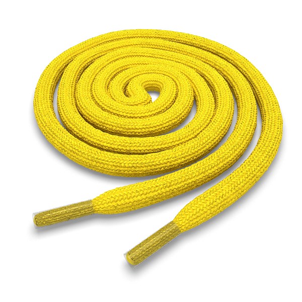 Шнурки круглые жёлтые 140 см RD-LACE-YEL
