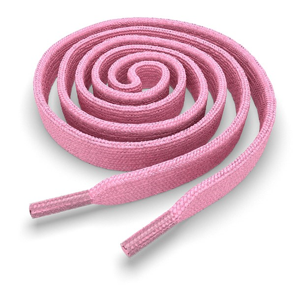 Шнурки плоские розовые 100 см FL-LACE-PK