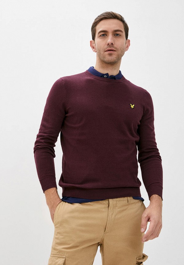 Джемпер Lyle & Scott цвет бордовый 