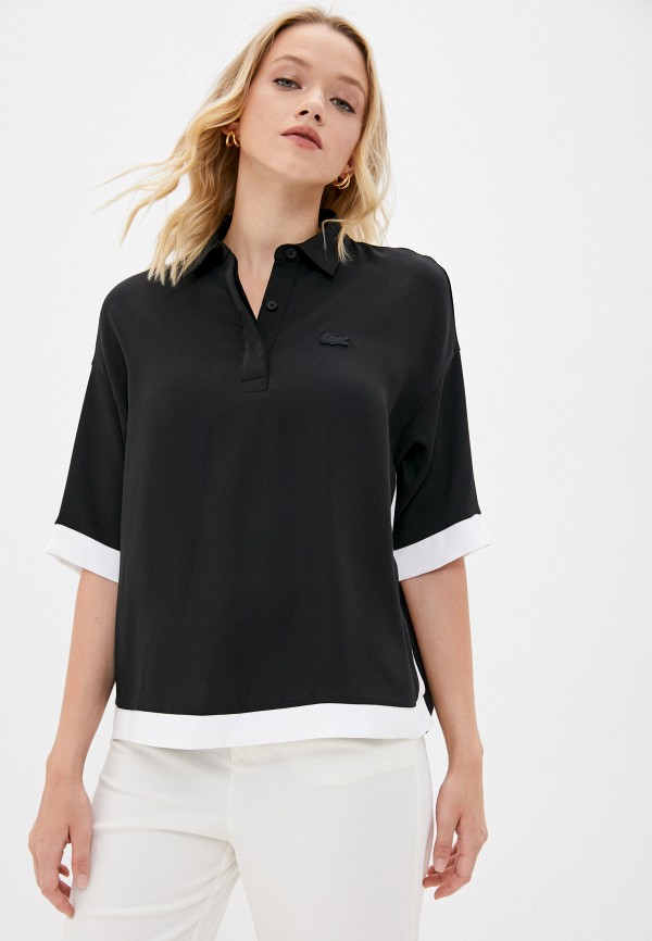 Блуза Lacoste цвет черный 