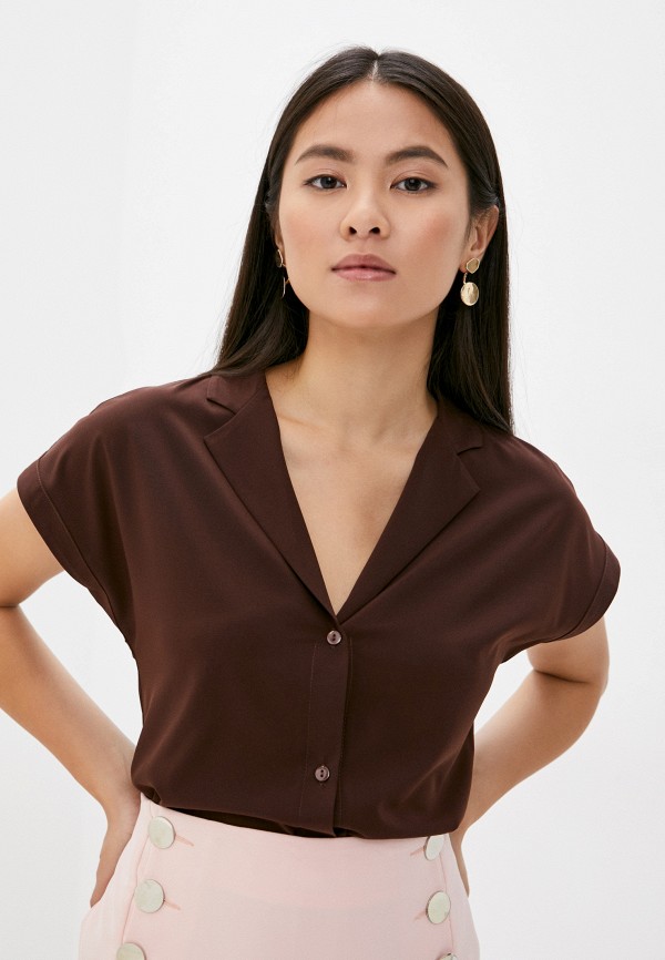 Блуза Lik Fashion цвет коричневый 