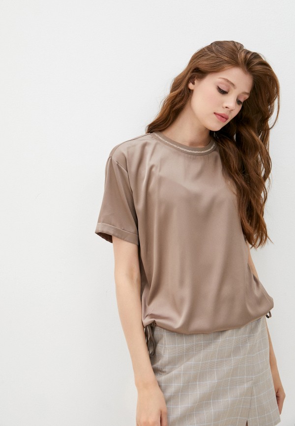 Блуза Lusio цвет коричневый 