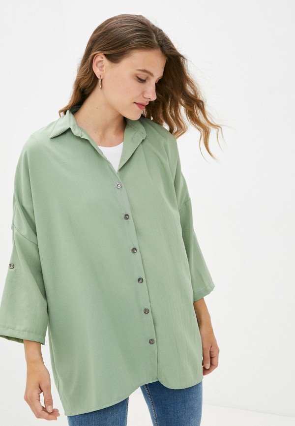 Блуза Marco Bonne` цвет зеленый 