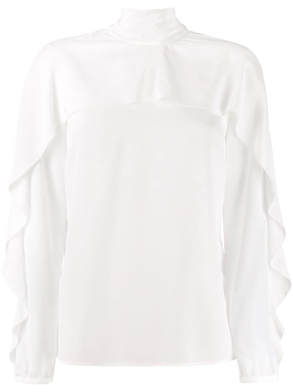 Red Valentino White Poplin Blouse