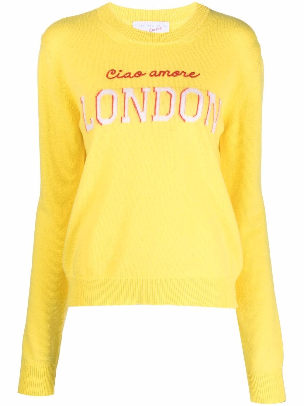 Ciao amore. Свитер Ciao. Yellow Jumper without people.