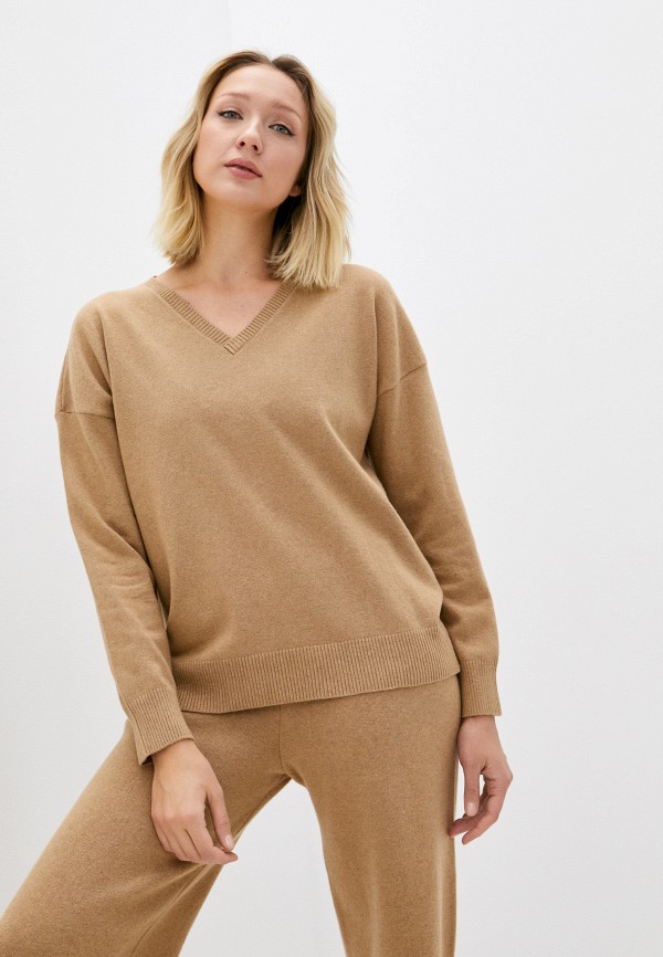 Пуловер Agenda цвет коричневый 