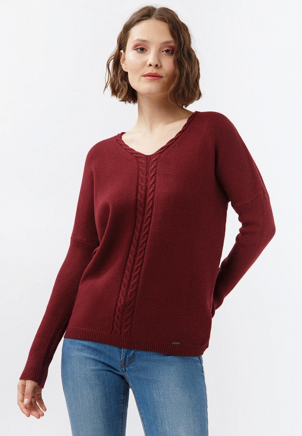 Пуловер Finn Flare цвет бордовый 