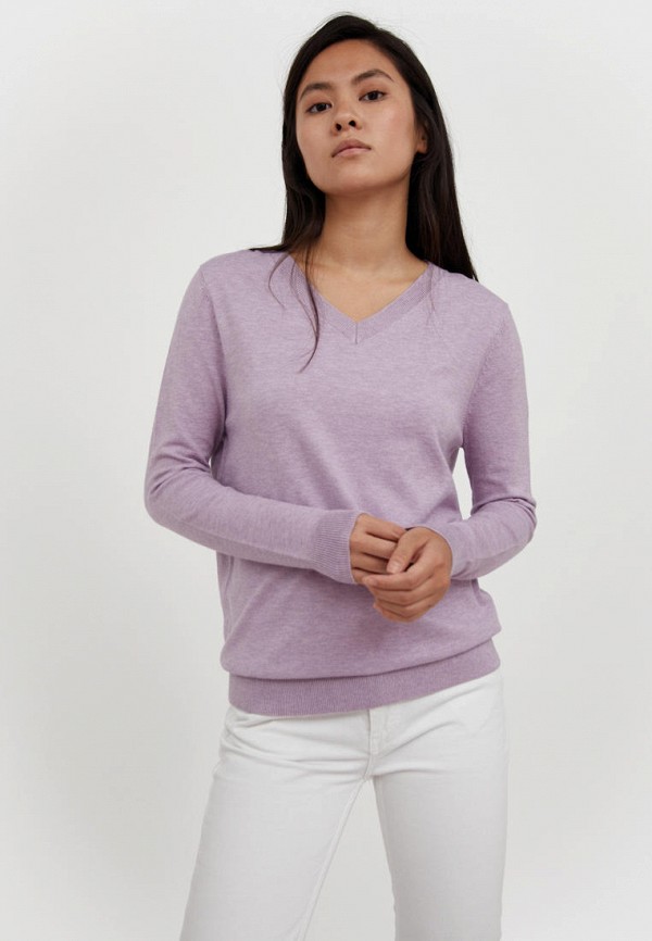 Пуловер Finn Flare цвет фиолетовый 
