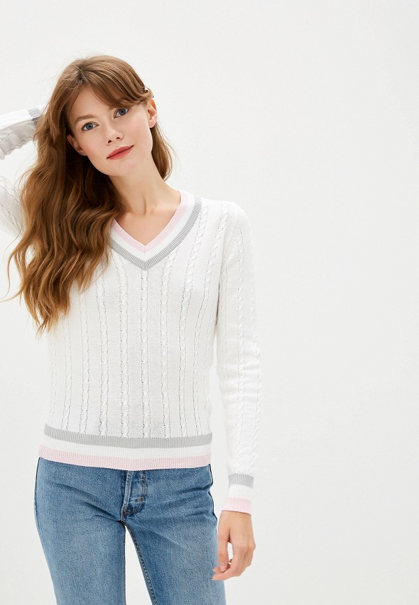 Пуловер Maria Velada цвет белый 
