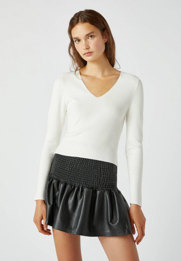 Пуловер Pull&Bear цвет белый 
