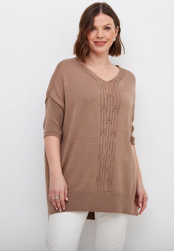 Пуловер Сиринга цвет коричневый 