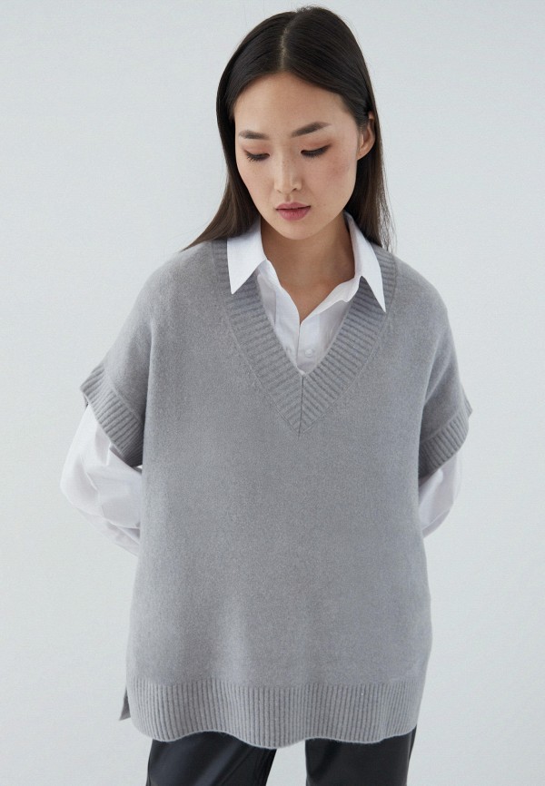Пуловер Zarina цвет серый 