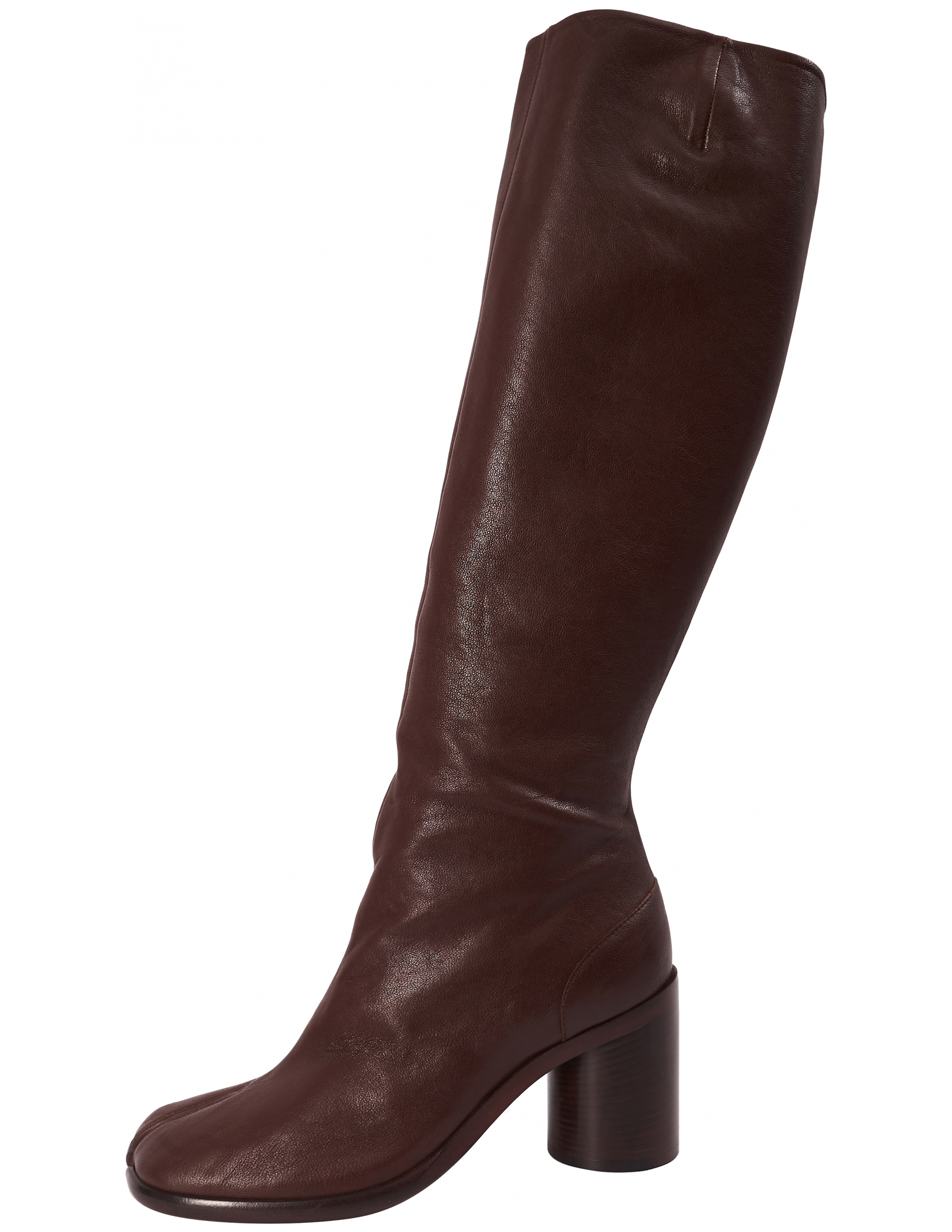 Бордовые кожаные сапоги Tabi - Maison Margiela  S34WW0057/P3753/T2148