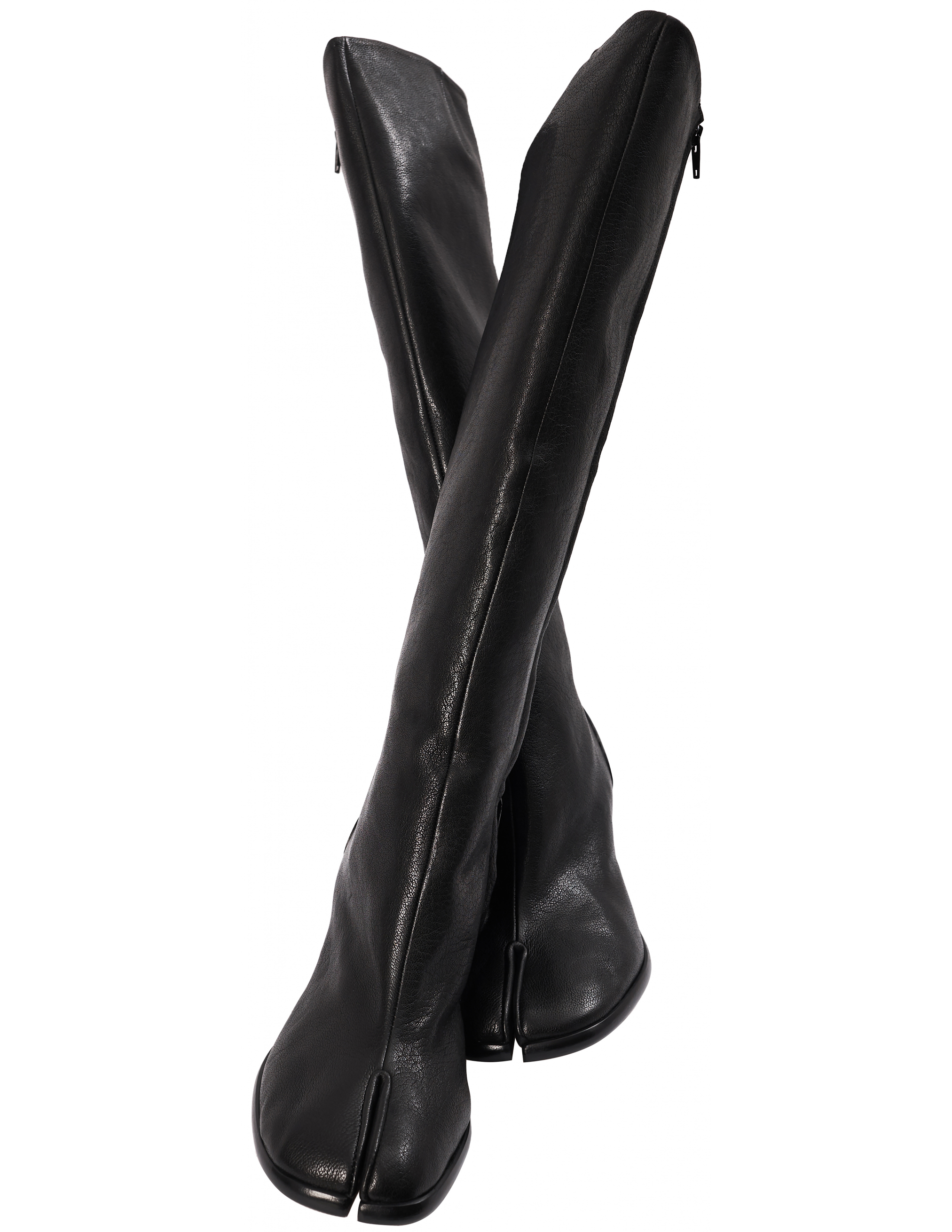 Черные кожаные сапоги Tabi - Maison Margiela  S34WW0057/P3753/T8013
