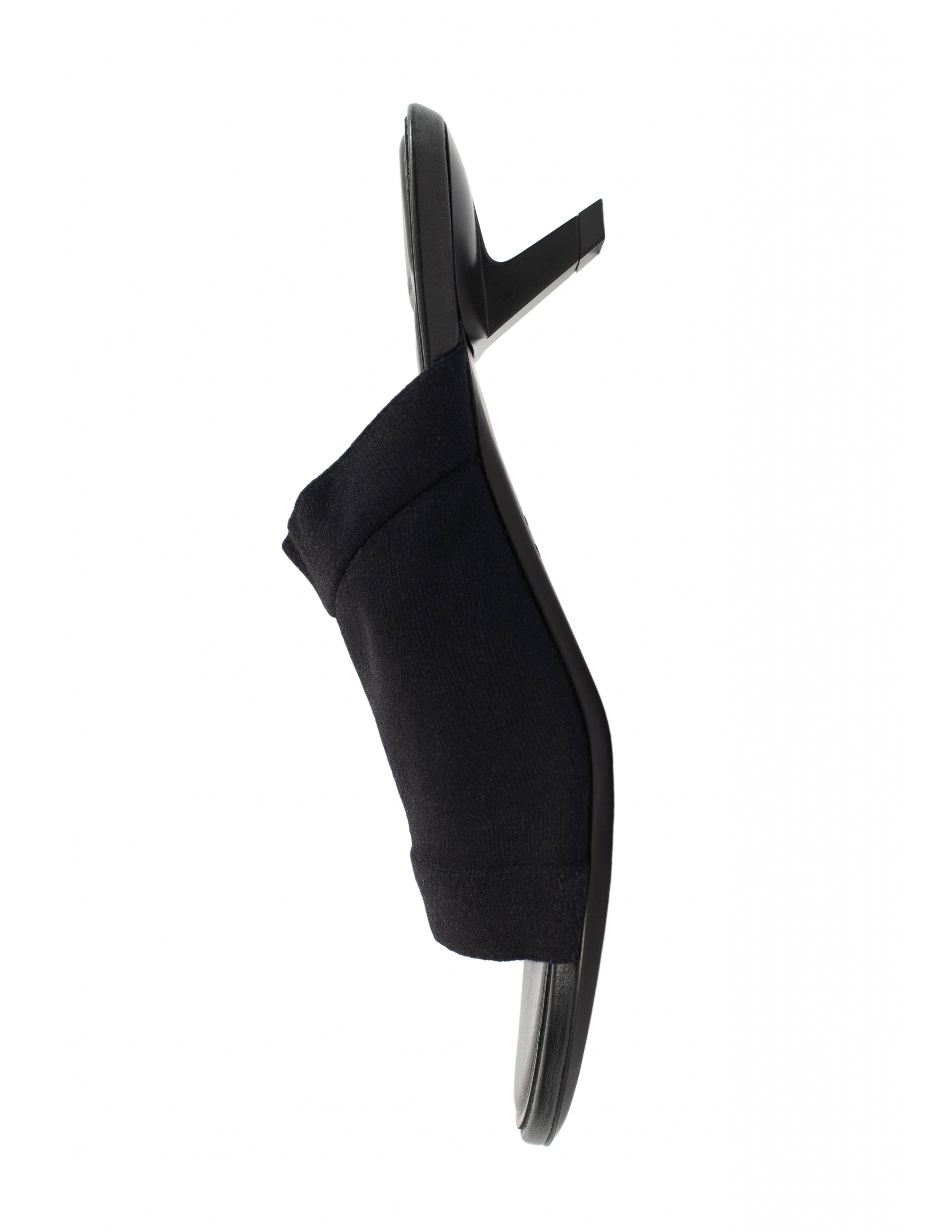 Черные мюли со скошенным каблуком - Balenciaga 653285/W2DR0/1000