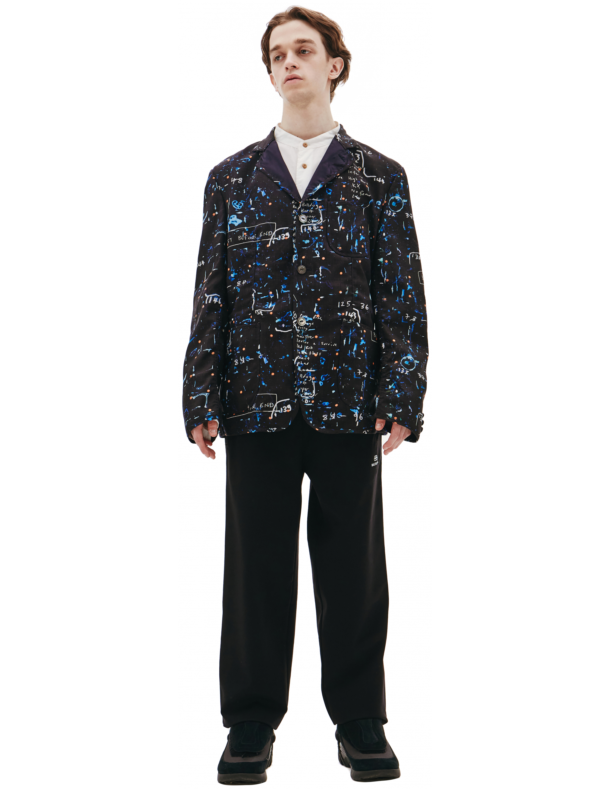 Черный пиджак из шерсти - Junya Watanabe WG-J004-051-1