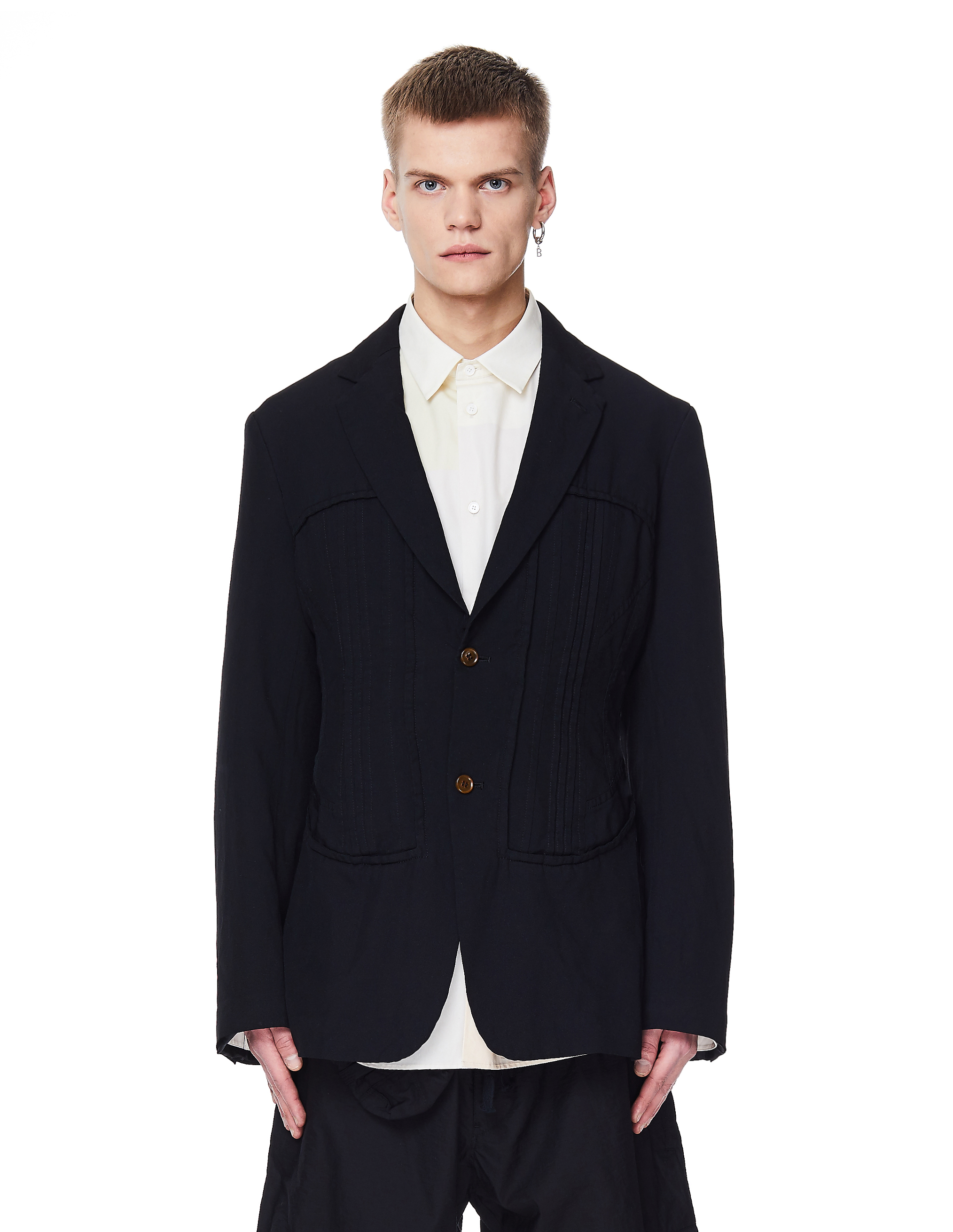 Черный приталенный пиджак - Comme des Garcons Homme plus PE-J055-051-1