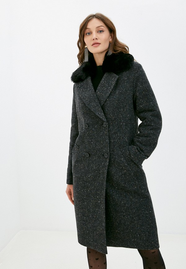 Пальто Smith's brand цвет серый 