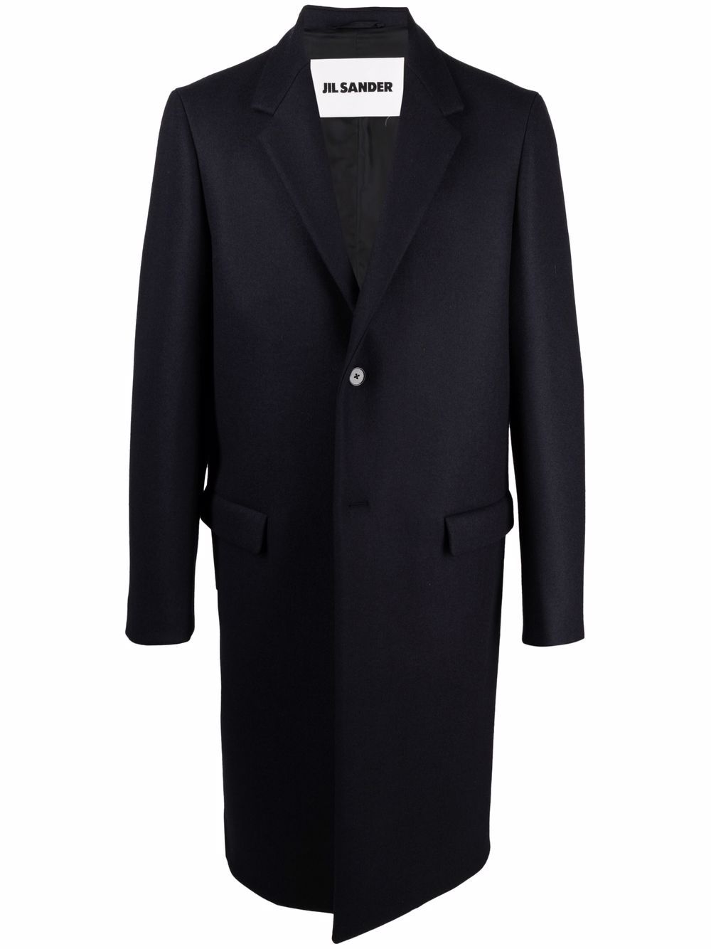 Jil Sander однобортное пальто длины миди  JSIS120201MS210202