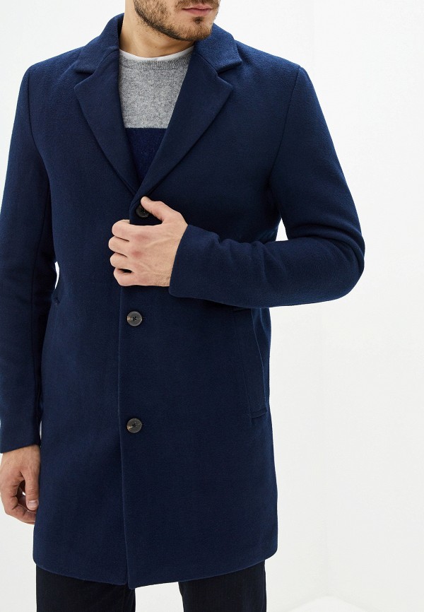 Мужское синее пальто