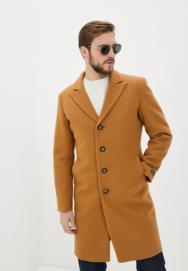 Пальто Misteks design цвет коричневый 