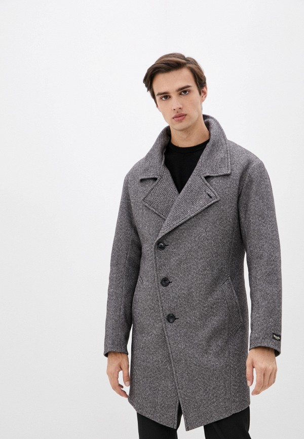 Пальто Misteks design цвет серый 