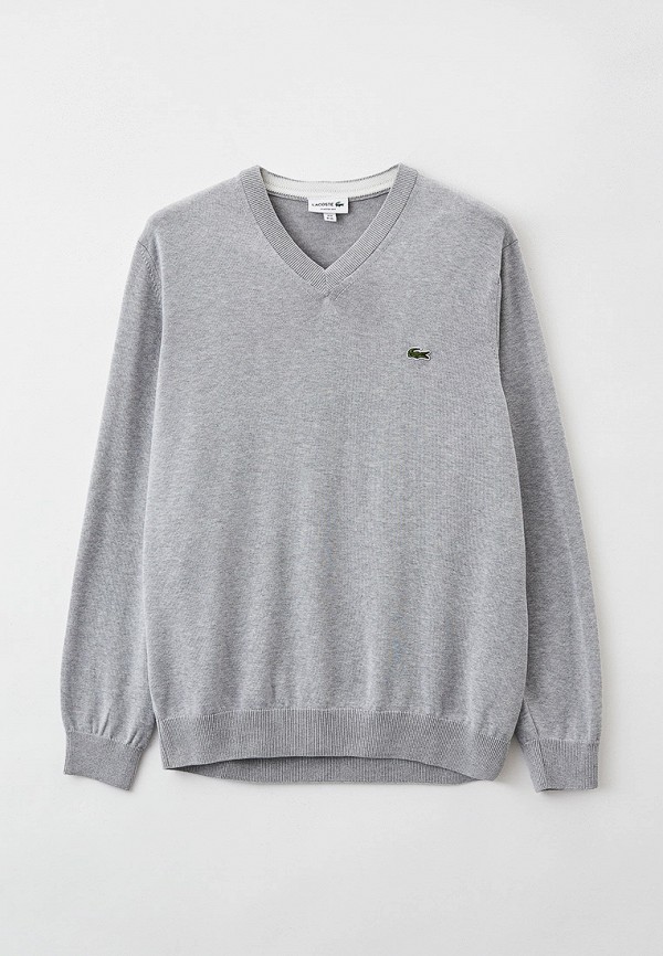 Пуловер Lacoste цвет серый 