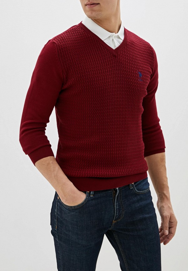 Пуловер U.S. Polo Assn. цвет бордовый 