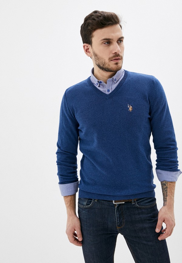 Пуловер U.S. Polo Assn. цвет синий 