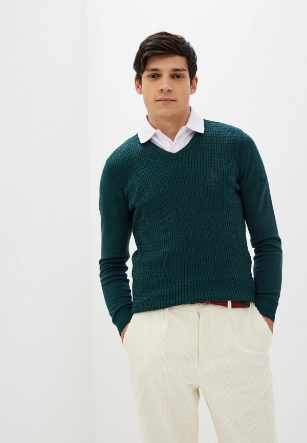 Пуловер U.S. Polo Assn. цвет зеленый 