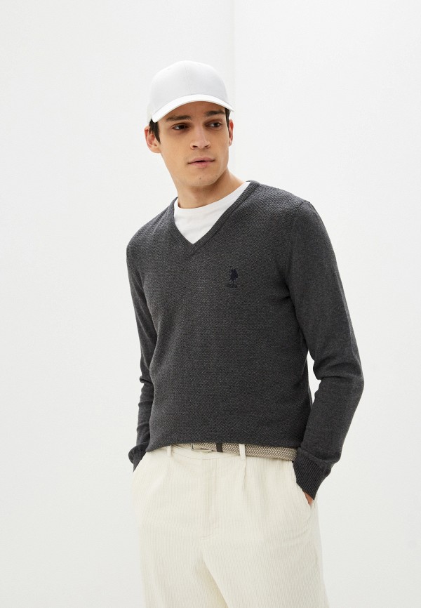 Пуловер U.S. Polo Assn. цвет серый 
