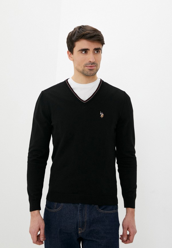 Пуловер U.S. Polo Assn. цвет черный 
