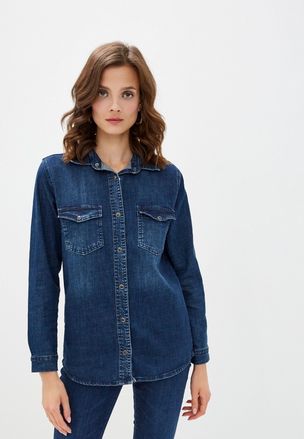 Рубашка джинсовая Mossmore цвет синий 