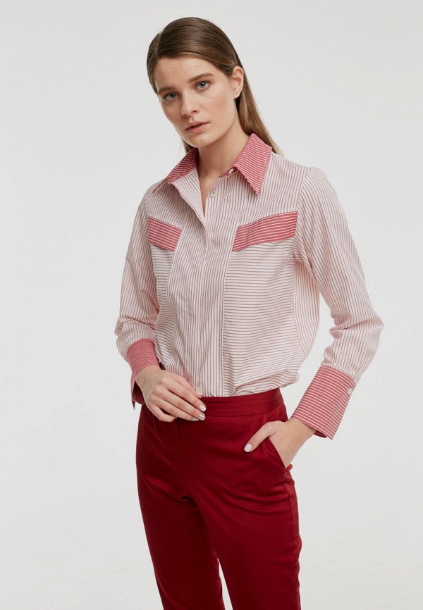 Рубашка Pattern цвет розовый 