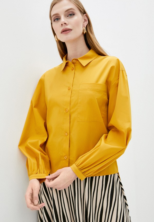 Рубашка Victoria Solovkina цвет желтый 